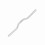 Sleek Silvery Aluminum Fixed Gear Riser Handlebar 25.4mm*520mm 15
