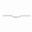 Sleek Silvery Aluminum Fixed Gear Riser Handlebar 25.4mm*520mm 16
