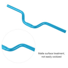 25.4mm Blue Aluminum Alloy Riser Handlebar for Fixed Gear & Scooters