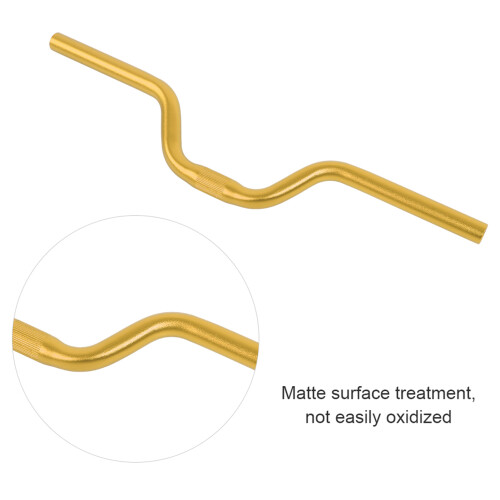 Aluminium Fixed Gear Riser Lenker 25,4 mm*520 mm in Gold