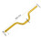 Aluminium Fixed Gear Riser Lenker 25,4 mm*520 mm in Gold 4