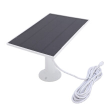 Einfache Installation 8W Solarmodul für Außenkamera Typ C Weiß