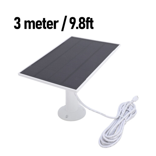 Einfache Installation 8W Solarmodul für Außenkamera Typ C Weiß 1