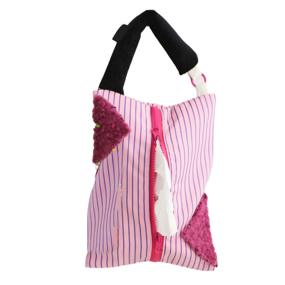 Convenient Wall Mounted Tissue Dispenser For Car Seats-Rose Red 7754000416615