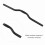 520mm Black Aluminum Riser Bar for Fixed Gear Bikes Matte Finish 9