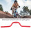 Aluminium Fixed-Gear Riser Bar Lenker 25,4 mm*520 mm Rot 9