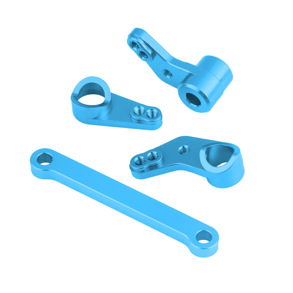 Aluminium Alloy Steering Servo Saver For 1/10 Rc Car Blue 8731362704443