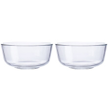 Elegante, transparante acryl mengkommen, ovenbestendig voor culinaire creativiteit, magnetronbestendig voor veelzijdig gebruik, hitte- en