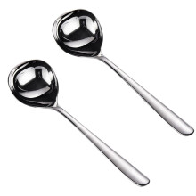 Opvaskemaskinesikker suppeøse, elegant design med polerede håndtag, 18_10 rustfrit stål for uovertruffen holdbarhed, langt håndtag for praktisk