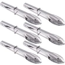 Spülmaschinenfeste Servierzange, antihaftbeschichtete Edelstahl-Speisenzange für den Einsatz in Restaurantbuffets, ergonomisches Design, robuste