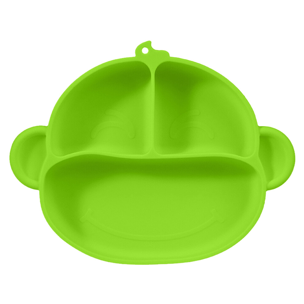 Little Ones' Mealtime Companion, Unbreakable Plate With Divided Compartments And Non-Slip Suction Base, Safe And Non-Toxic For Healthy Feeding
