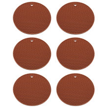 Hitzebeständiger, rutschfester Silikonuntersetzer, inspiriert von Wellen auf einem See, für elegante Topfmatte, flexibler Glasöffner (1 Stück)