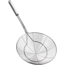 Écumoire pour frire et bouillir, passoire araignée résistante à la chaleur avec panier perforé antiadhésif et anneau de suspension, passoire en