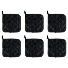 Manique matelassée antidérapante pour ustensiles de cuisine professionnels, résistante à la chaleur et flexible, lot de 6 pièces