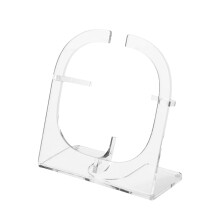 Acrylic Loudspeaker Cradle Holder Offering Stable Position With Skid Proof Pad For Small Loudspeaker transparent