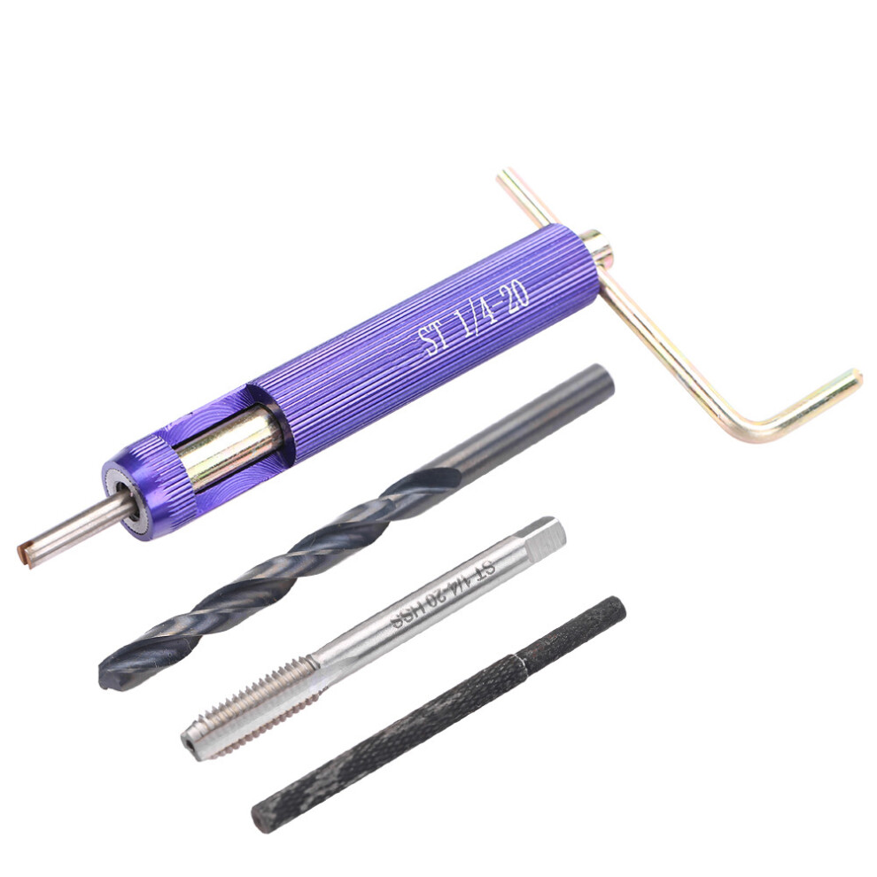 Stainless Steel Thread Insert Kit 50Pcs 1/4-20UNC*1.5D Install Tool Set-image-OPC-PN55BYY-NEW