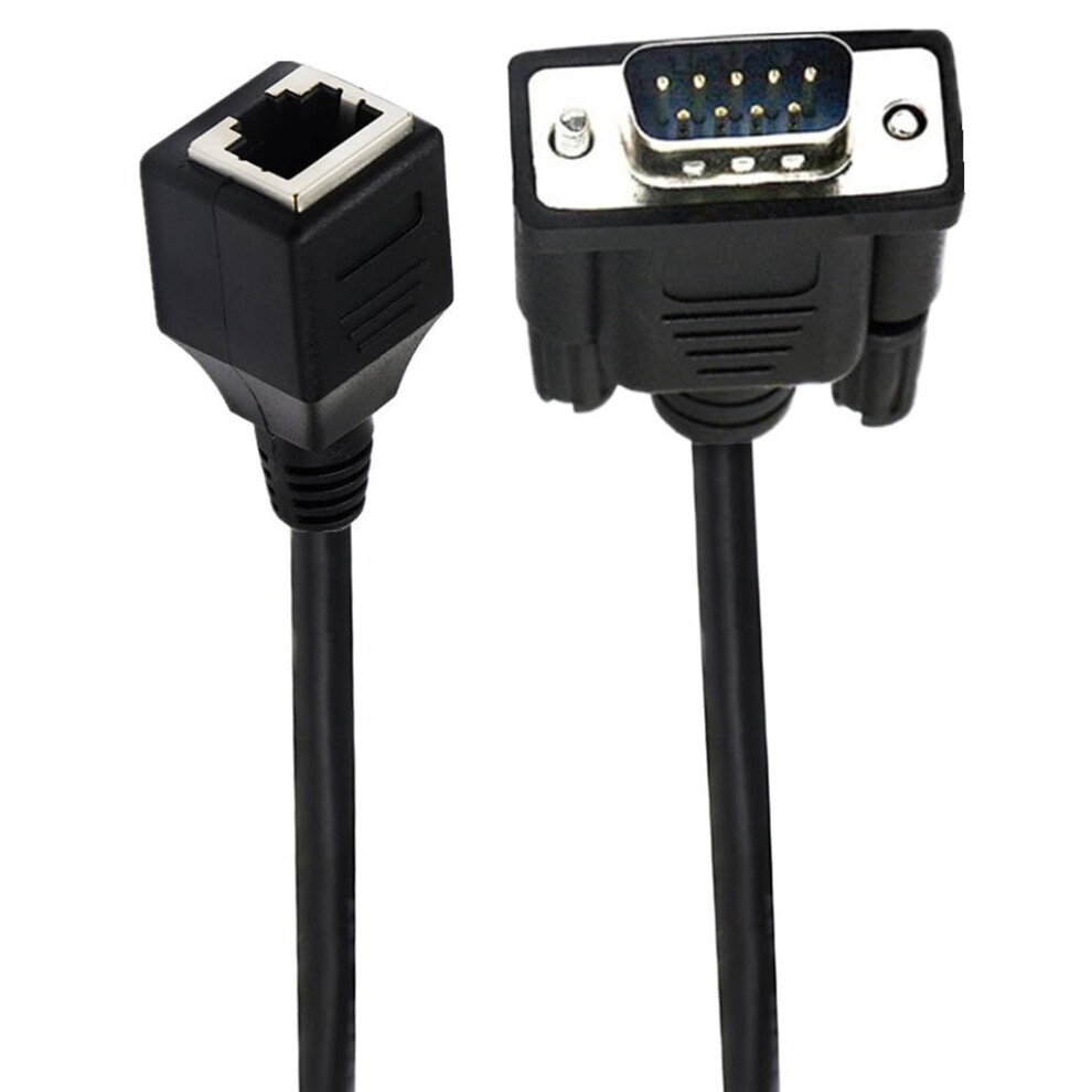 Rs232 Db9 9Pin To Rj45 Extension Cable Male/Female Extenders Rs232 Connectors 9323874066073