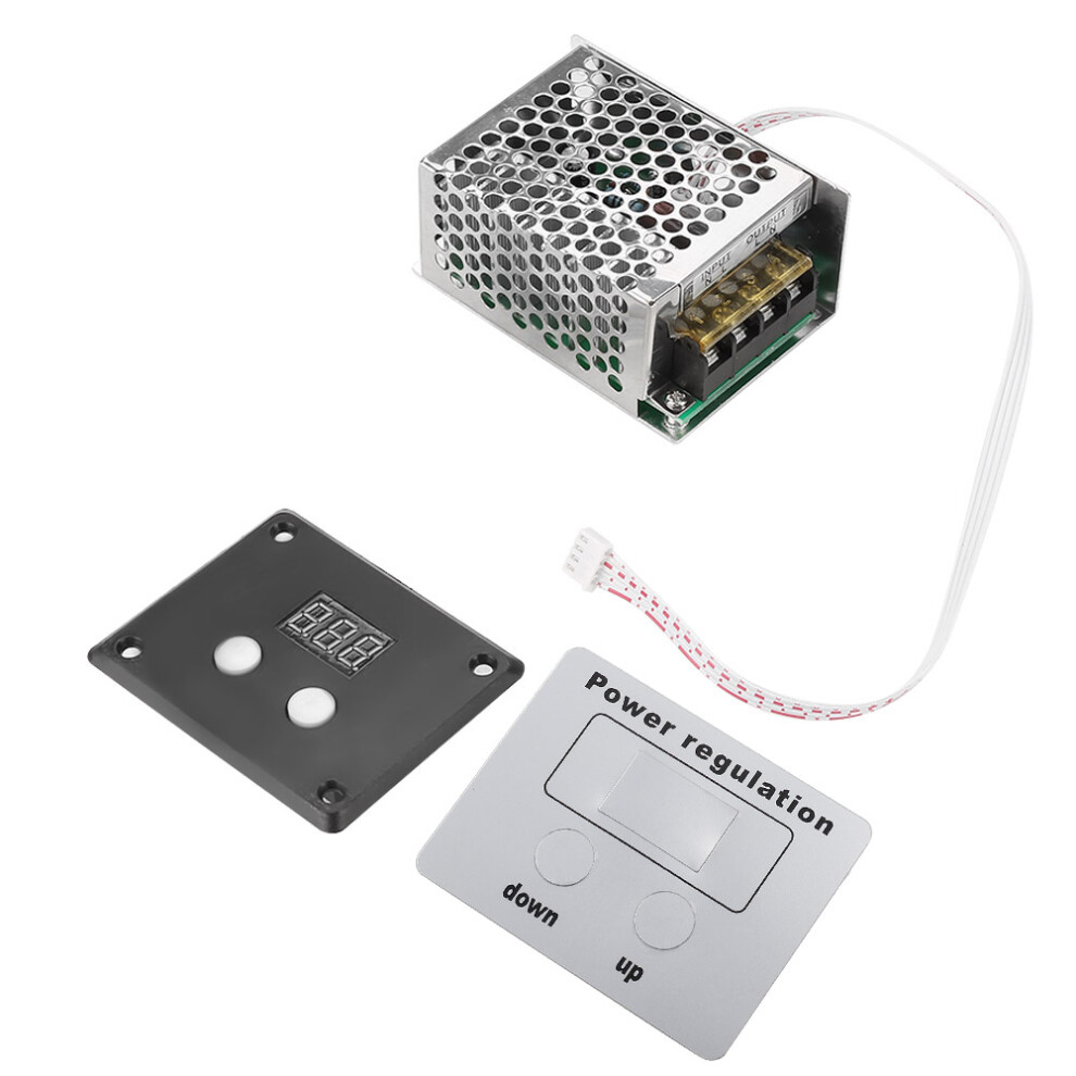 4000W Digital Ac Voltage Regulator With Thermostat & Speed Control Scr Dimmer 8471362707951