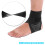 Breathable Ankle Support Brace with Adjustable Straps – Left Size L in Black 9