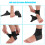 Breathable Ankle Support Brace with Adjustable Straps – Left Size L in Black 14