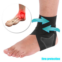 Sports Fitness Left Ankle Support Brace S Size Breathable Stabilizer Strap