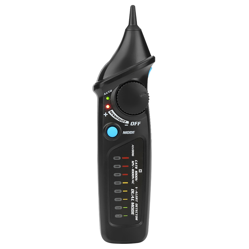 Avd06 Ac12-1000V Non-Contact Voltage Tester Â Dual Mode, 173X48x34mm Black 4611362709478