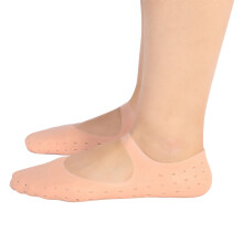 Silicone-Fußsocken Feuchtigkeits-Schutz 2 Stück Hautfarbe M/L/S