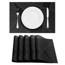 Platzsets, 6er-Set, hochwertige PVC-Platzsets, abwaschbar, leicht zu reinigen, rutschfest, hitzebeständig, für Esstisch und Küche.