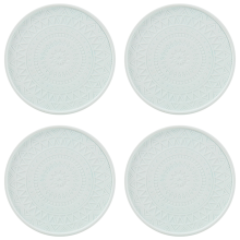 Diatomaceous Earth Inspired Coasters, Premium Silicone Round Placemats With Gothic Decor, Heat Proof Insulated Protecting Table Decoration Accessories