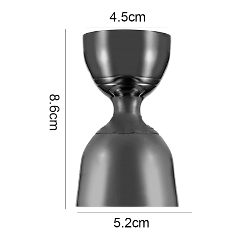 Μοχλός διπλής κεφαλής Barware Essential, από ανοξείδωτο ατσάλι τροφίμων για ομοιόμορφη 1