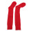 Dicker atmungsaktive Baumwollzaunsocken | Rot | M 16
