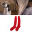 Dicker atmungsaktive Baumwollzaunsocken | Rot | M 4