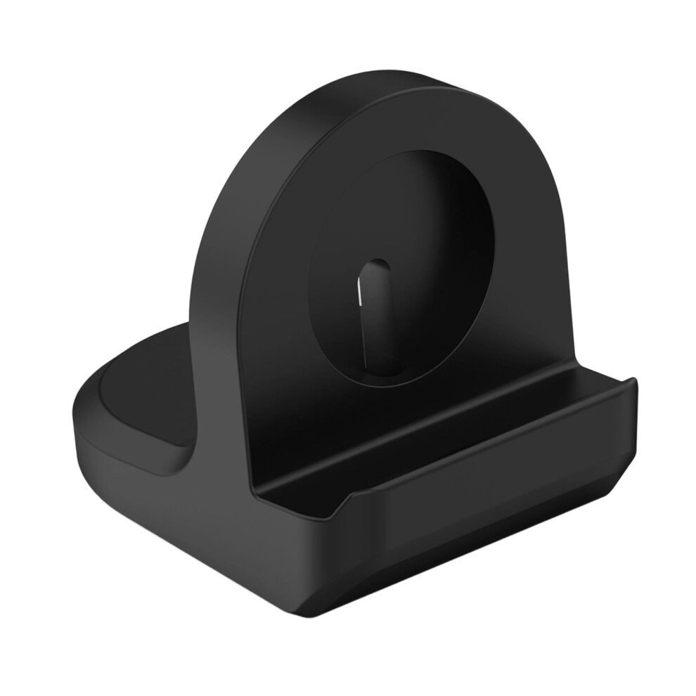 Premium Silicone Charging Dock For Watch 8 Smartwatches Stand Chargings Shockproof Nonslip Desktop Stand Charging Dock Black 9105992184835