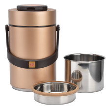 Garrafa térmica portátil para alimentos, à prova de vazamentos, com isolamento a vácuo de parede dupla e múltiplas camadas, ideal para trabalho