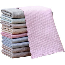 Chiffon de nettoyage à motif écailles de poisson, chiffon magique en microfibre pour un polissage sans traces et l'élimination de la poussière,