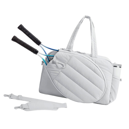 Practical Water Resistant Sports Gym Bag with-Light Grey
