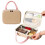 Compact Waterproof Makeup Bag For Travel With Unique-Khaki 3