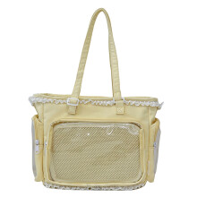 Fashion Half Clear Bag 3 Way Wearable Bag Junior Cartoon-Yellow