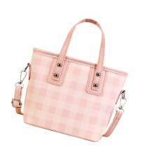 Sac à main compact à bandoulière avec panneaux contrastés-Rose