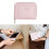 Femmes petits portefeuilles compacts en cuir Pu-Rose clair 3