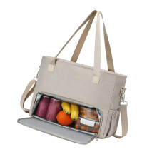 Sac à lunch en polyester pratique, compartiment thermique,-OW