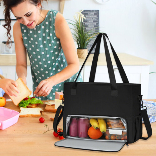 Sac à lunch en polyester pratique, compartiment thermique,-OW 1