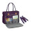 Sac fourre-tout de grande capacité pour enseignant, sacs-Violet 1