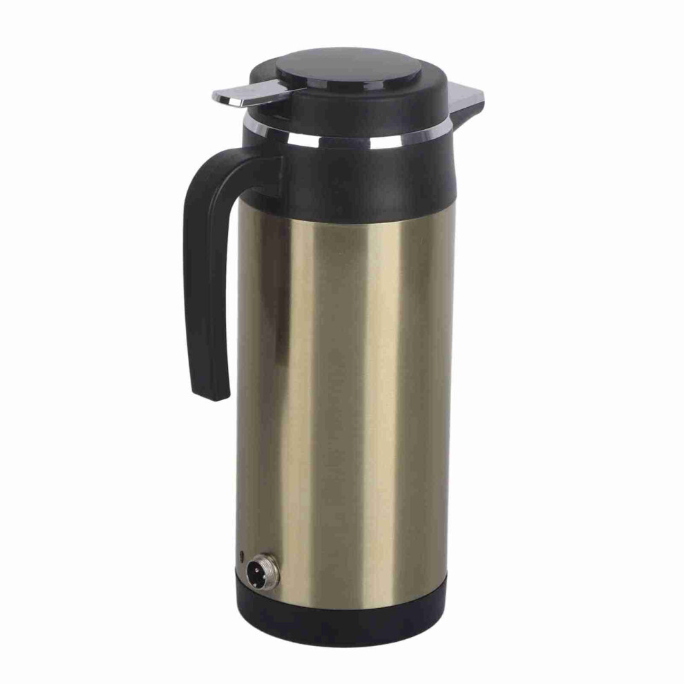 1000Ml 24V Stainless Steel Electric Car Kettle Travel Water Thermos Bottle 3581362714646
