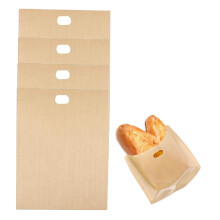 Wiederverwendbare Sandwichbeutel, hitzebeständig, glasfaserbeschichtet, antihaftbeschichtet, leicht zu reinigen, lebensmittelechtes Material, ideal