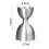 Μοχλός Barware Essential με γυαλιστερό φινίρισμα καθρέφτη, χάραξη ακριβείας με ίσιο 2