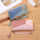 Long Wallet Purses Leather Card Holder with Zippers-Black 7