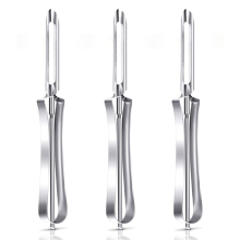 Gemüseschäler mit scharfer Klinge, präzise Schneide für schnelles Schälen, ergonomischer Griff mit Komfortgriff, rostfreie Edelstahlklinge,