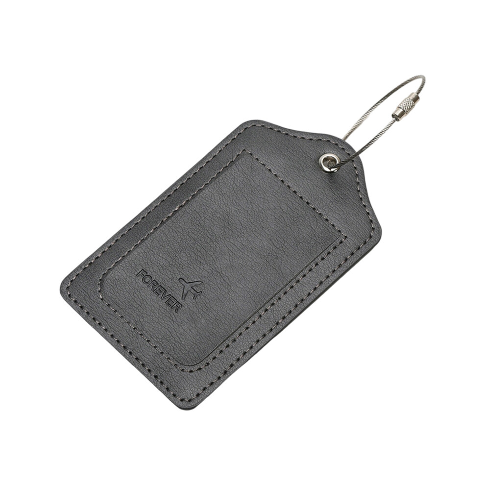 Quick Attach Pu Travel Label Metal Hook Design Multiple- Gray 7627000353412