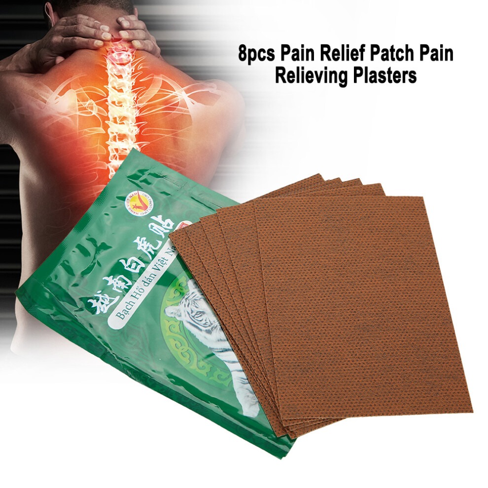 8pcs Herbal Pain Relief Patches - Back Neck Joint & Muscle Pain